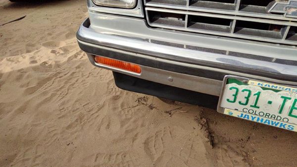1982-1990 Chevy S10 Pickup Front Bumper Assembly With Mount Brackets Chrome Oem — photo 5