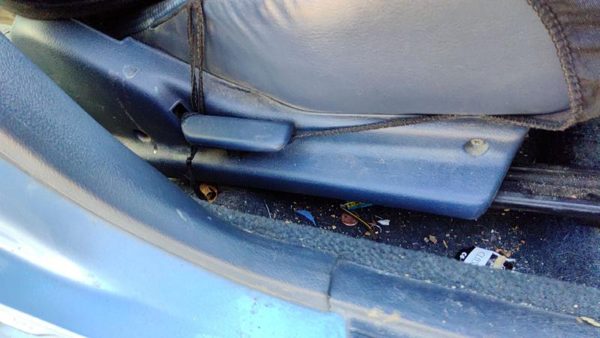 1988-1989 Honda Civic Passenger Right Side Seat Trim Panel Oem Blue Sedan — photo 3