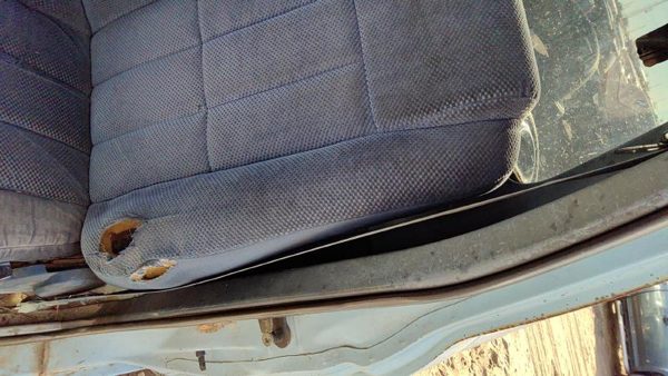 83-86 Ford Ranger Driver Left Front Seat Belt Retractor Oem Shoulder Blue — photo 4