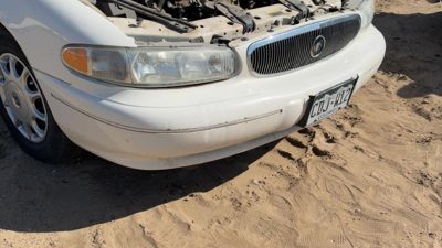 1997-2003 Buick Century Front Bumper Cover Assembly Oem White 12369156
