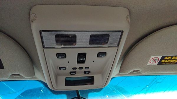 2003 Lincoln Town Car Center Overhead Console Oem Dome Light Sun Roof Gray — photo 2