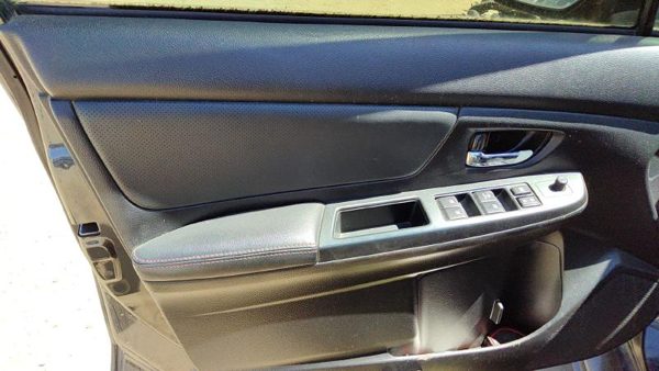 15-16 Wrx Driver Left Front Inside Door Trim Panel Wh Master Switch Cbl30 Carbon — photo 2