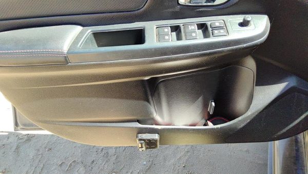 15-16 Wrx Driver Left Front Inside Door Trim Panel Wh Master Switch Cbl30 Carbon — photo 8