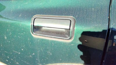 00-02 Passport Driver Left Rear Outside Door Handle Oem Back Hgm Huntsman Green
