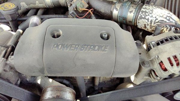 2000-03 F350 Powerstroke Engine Cover Top Plastic Shield Oem 7.3L Yc35-6A949-Ab — photo 2