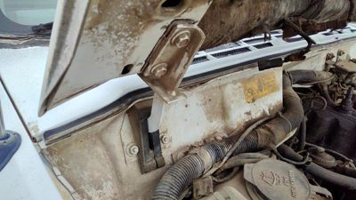 1984-1998 Jeep Cherokee Pair Of Hood Hinges Right Left Set Assembly Oem White