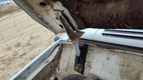 1984-1998 Jeep Cherokee Pair Of Hood Hinges Right Left Set Assembly Oem White — photo 3