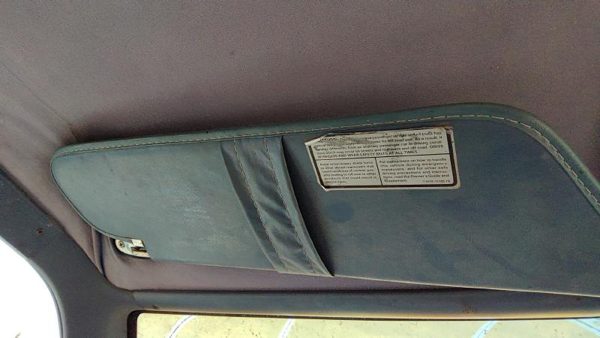 83-88 Ford Ranger Driver Left Sun Visor Oem Blue — photo 3