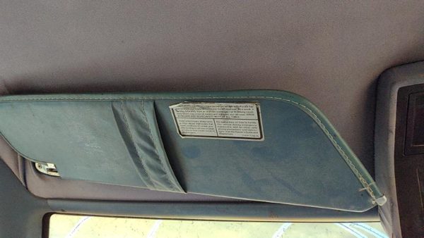 83-88 Ford Ranger Driver Left Sun Visor Oem Blue — photo 1