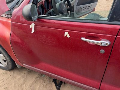 2009 Chrysler PT Cruiser Front Door LH Inferno Red Prh