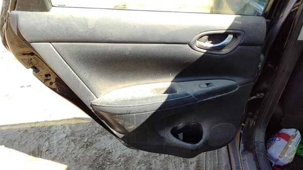 15-19 Sentra Driver Left Rear Door Trim Panel With Switches Back Charcoal G — photo 1