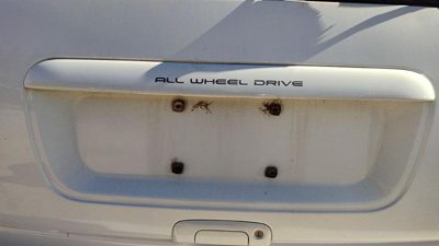 96-99 Town Country License Plate Trim Surround Panel Tail Trunk Pwp Golden White