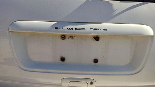96-99 Town Country License Plate Trim Surround Panel Tail Trunk Pwp Golden White — photo 1