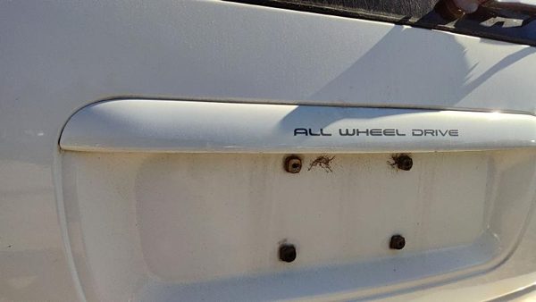 96-99 Town Country License Plate Trim Surround Panel Tail Trunk Pwp Golden White — photo 3