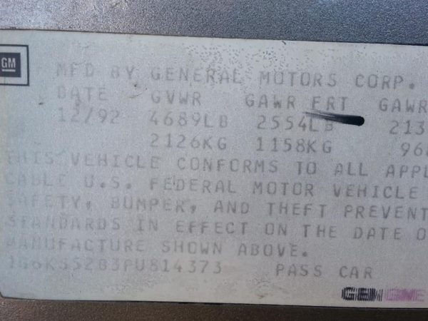 1996 Cadillac Seville — vehicle photo 5