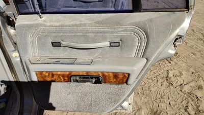 83-87 Grand Marquis Passenger Right Rear Door Trim Panel With Switches Back Gray