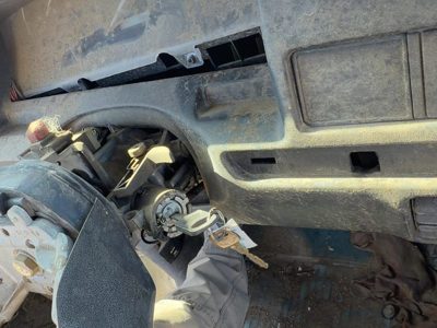 1992 Ford F-250 Steering Column Gray Loose