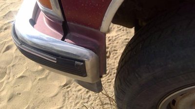 1988-2000 Gmc Sierra 2500 Driver Left Moulding From Fender Oem Trim Strip Red
