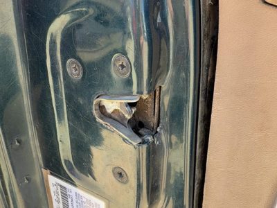91-94 Ford Explorer 2 Dr Driver Left Front Door Latch with Rods Cables OEM