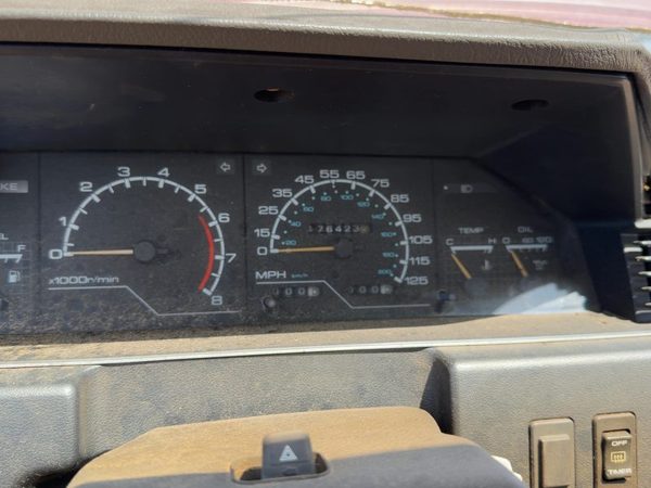 87-88 Nissan Maxima Trim Bezel Around Speedometer Oem Dash Surround Panel Gray — photo 4
