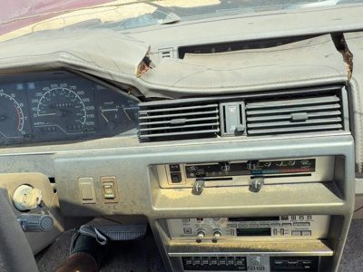87-88 Nissan Maxima Trim Bezel Around Speedometer Oem Dash Surround Panel Gray