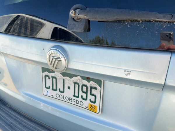 08-11 Mariner License Plate Trim Surround Panel Tail Trunk Premier Light Blue Ls — photo 4