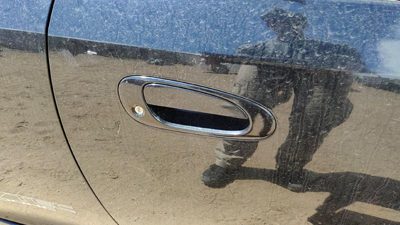 02-05 Civic Hatchback Si Passenger Right Front Outside Door Handle Black Nbp