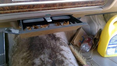 1985 Olds 88 Ash Tray Assembly Oem Slide Out Dash Tan