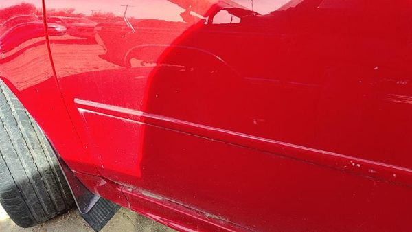 06-16 Chevy Impala Driver Left Front Moulding From Door Oem Trim Strip Red 74U — photo 5