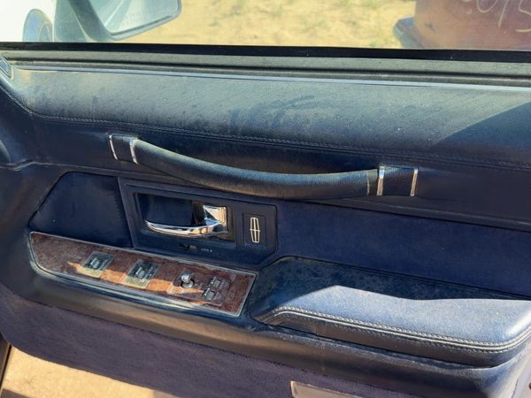 94 Lincoln Town Car Passenger Right Front Door Trim Panel With Switches Blue Dp — photo 6