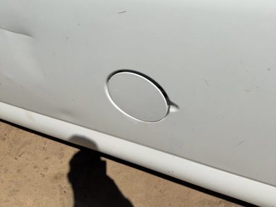 00-02 Chevy Express 2500 Fuel Tank Door With Hinge Gas Lid Oem Filler White 50U