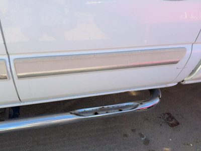 03-07 Silverado 2500 Driver Left Rear Moulding From Door Trim Strip White 50U