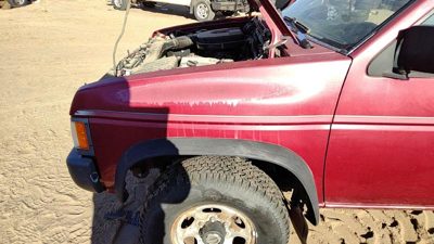 1986-1997 Nissan Hardbody Driver Left Front Fender Oem Red 4X4 6311394G31