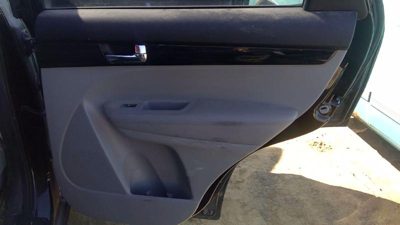 2011 Kia Sorento Passenger Right Rear Inside Door Trim Panel Only Back Black Eb