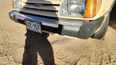 1984-1985 Ford Tempo Front Bumper Assembly Aluminum With Brackets Oem E43z17757j