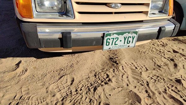 1984-1985 Ford Tempo Front Bumper Assembly Aluminum With Brackets Oem E43z17757j — photo 7