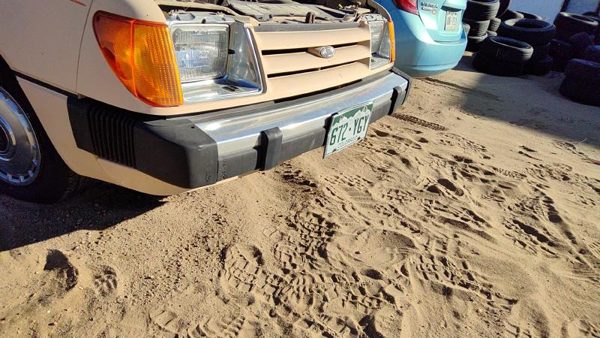 1984-1985 Ford Tempo Front Bumper Assembly Aluminum With Brackets Oem E43z17757j — photo 9