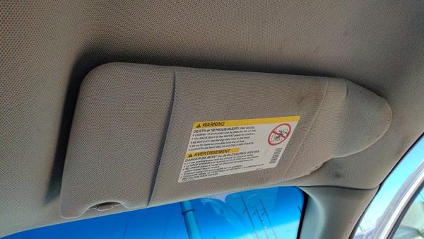 2004 Pontiac Grand Prix Passenger Right Sun Visor Oem Pewter 69B 10360290 — photo 1
