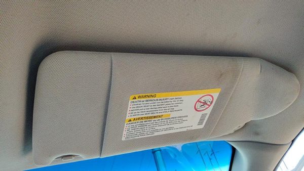 2004 Pontiac Grand Prix Passenger Right Sun Visor Oem Pewter 69B 10360290 — photo 2