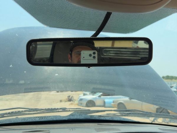 2002-2006 Dodge Ram 1500 Inside Rear View Mirror Oem Windshield Mounted — photo 2