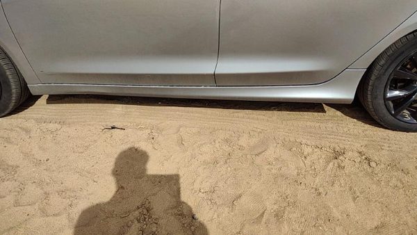 15-17 200 Driver Left Lower Rocker Panel Moulding Side Skirt Billet Silver Psc — photo 1