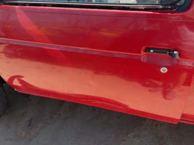 1994 Nissan Pathfinder Front Door LH Red