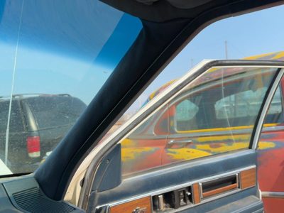 1986 Oldsmobile 98 Passenger Right A Pillar Trim Windshield Post Panel Oem Blue