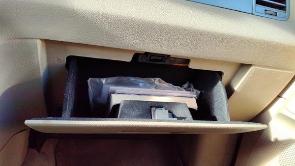 2007-2010 Lincoln Navigator Glove Box Assembly Complete Door With Latch Oem Tan — photo 3