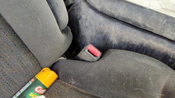 01-02 Silverado 2500 Hd Passenger Right Front Seat Belt Buckle Receiver Graphite — photo 3