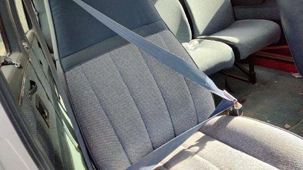 92-96 Gmc Van 3500 Passenger Right Front Seat Belt Retractor Oem Shoulder Blue — photo 2