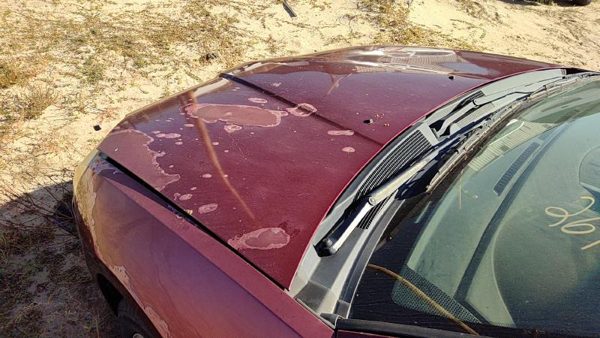 2006 Mitsubishi Galant Hood P06 Ultra Red Pearl Hail — photo 3