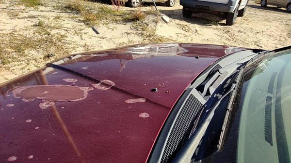 2006 Mitsubishi Galant Hood P06 Ultra Red Pearl Hail — photo 4