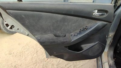 07-09 Altima Driver Left Rear Door Trim Panel With Switches Back Charcoal G