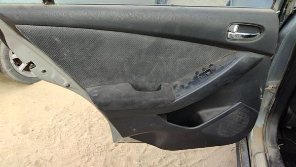 07-09 Altima Driver Left Rear Door Trim Panel With Switches Back Charcoal G — photo 1